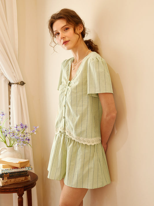 Cotton Shorts Pajama Set For Women