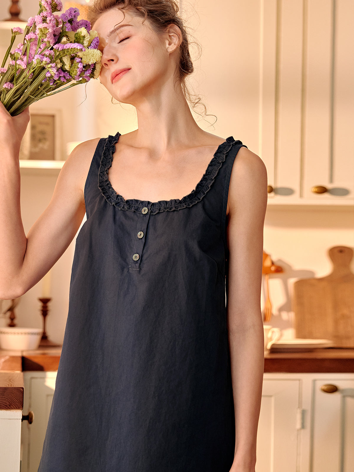 Sleeveless Nightgown For Women