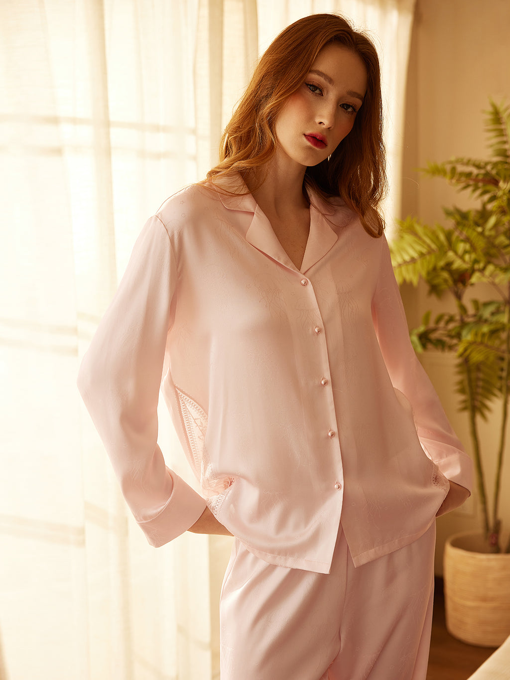 Long Sleeve Pant Pajamas Set For Women