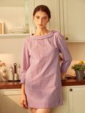 Lavender Relaxed Collar Lounge Dress Nightwear