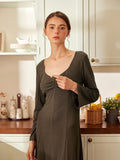 Longsleeve Soft Tie-Neck Nightdress