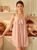 Blush Ribbon Sleeveless Nightdress