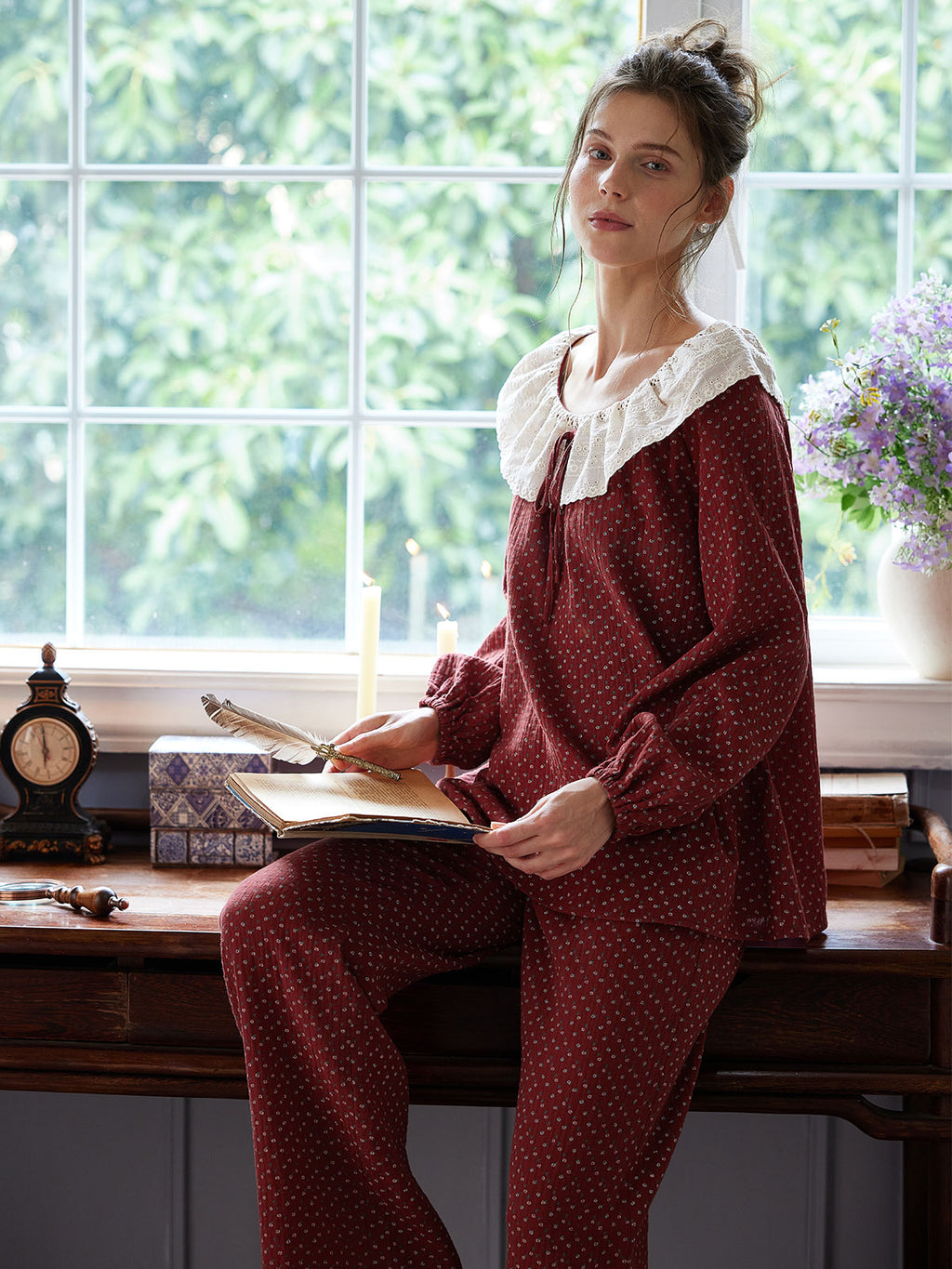 Vintage-Inspired Cozy Pajama Set