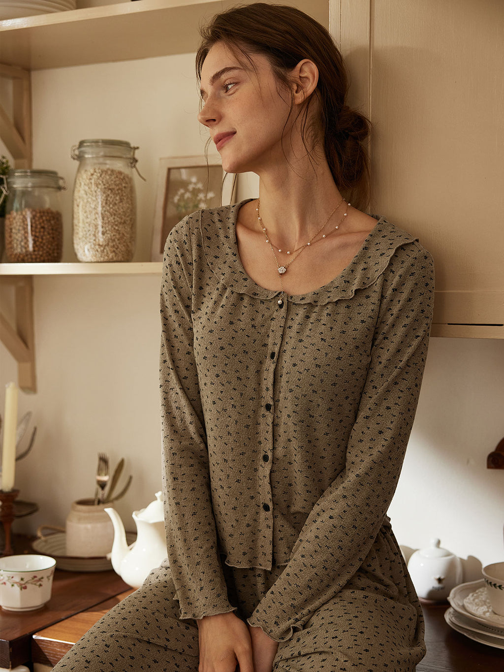 Cozy Vintage-Inspired Loungewear Set