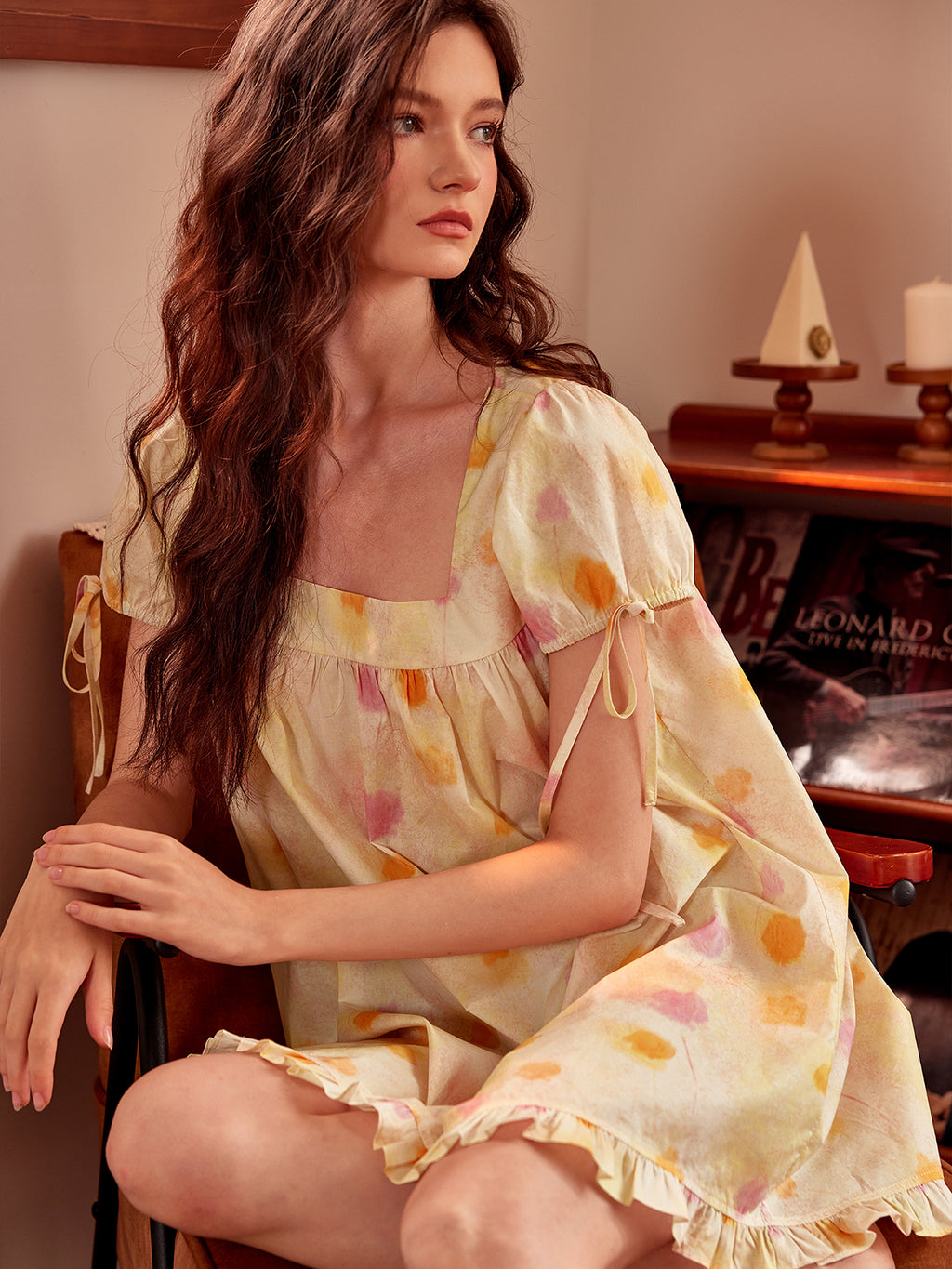 Cotton Short Sleeve Nightgown For Women