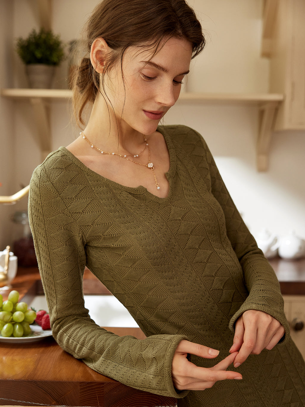 Cozy Knit Nightgown Loungwear