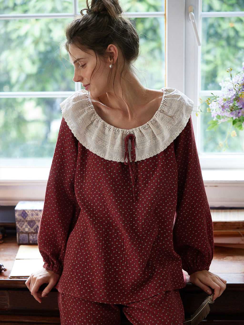 Vintage-Inspired Cozy Pajama Set