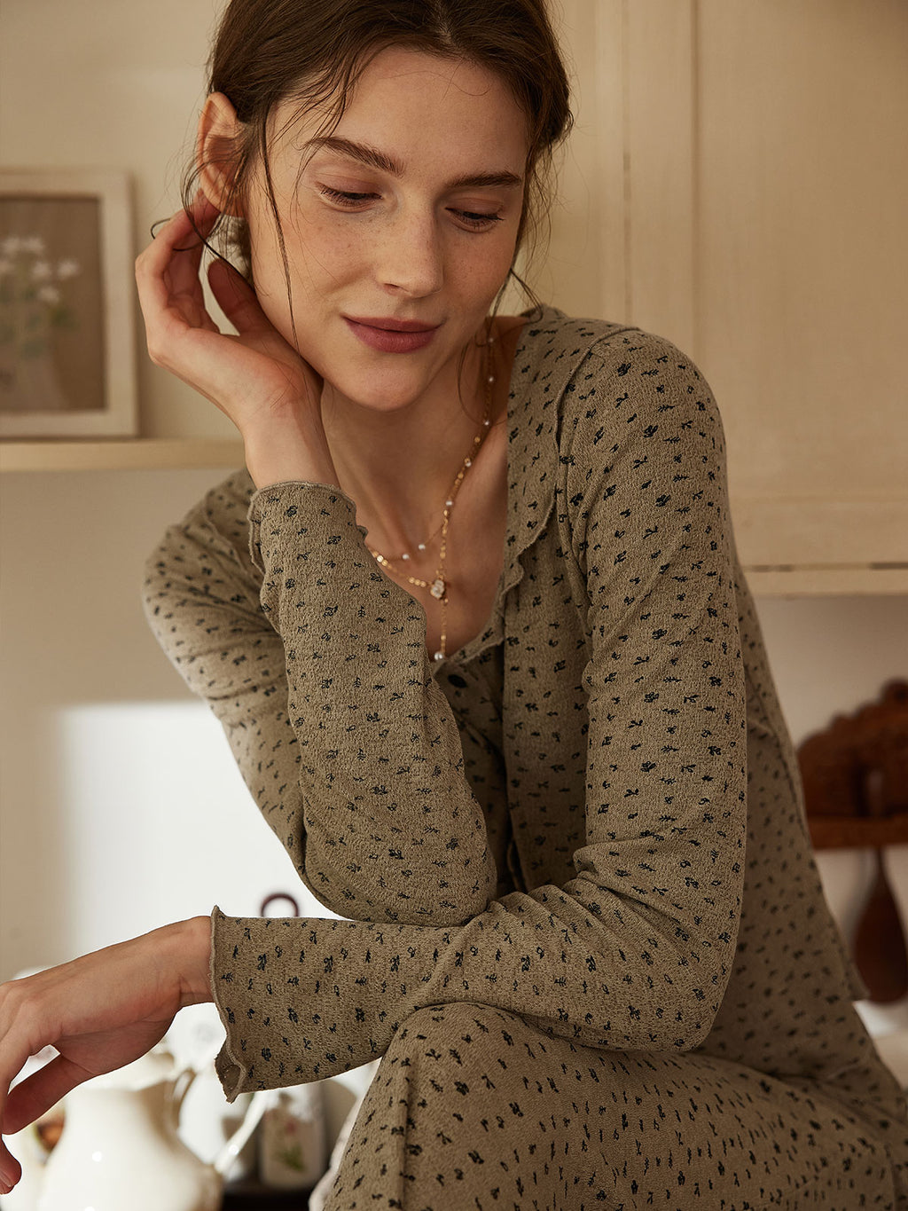 Cozy Vintage-Inspired Loungewear Set