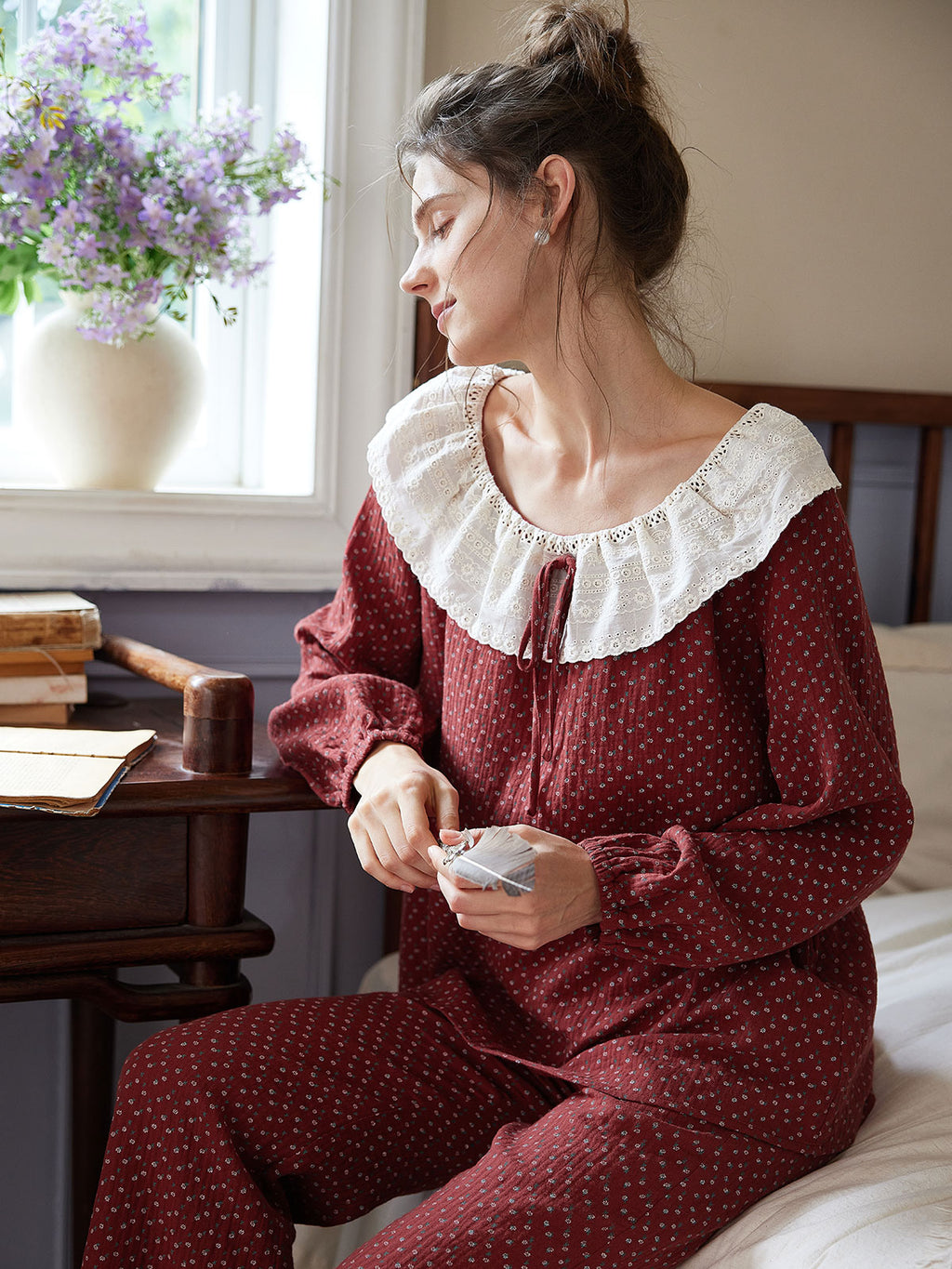 Vintage-Inspired Cozy Pajama Set