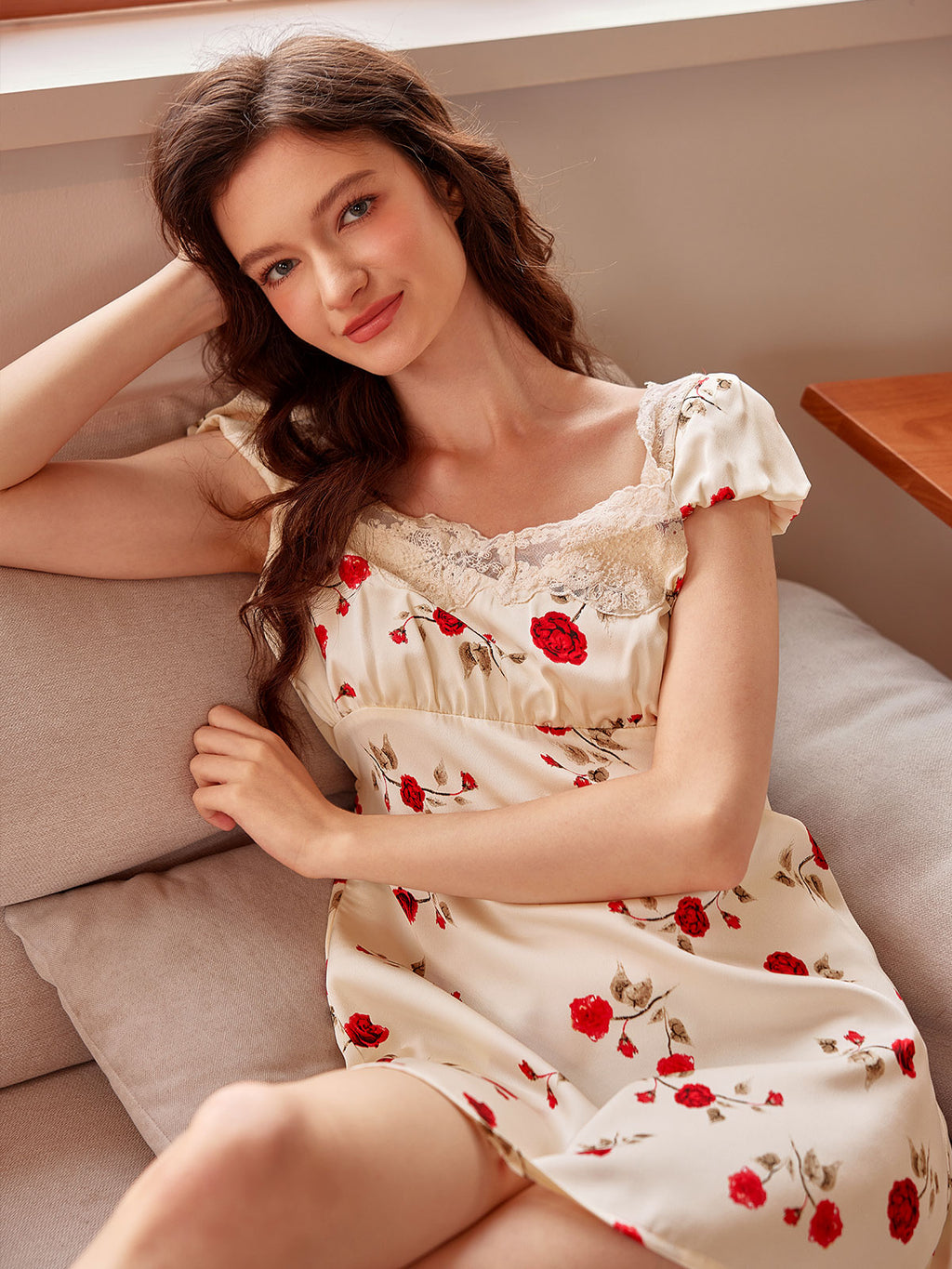 Short Sleeve Nightgown For Women