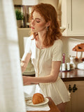 Short Sleeve Top Pajamas Set For Women