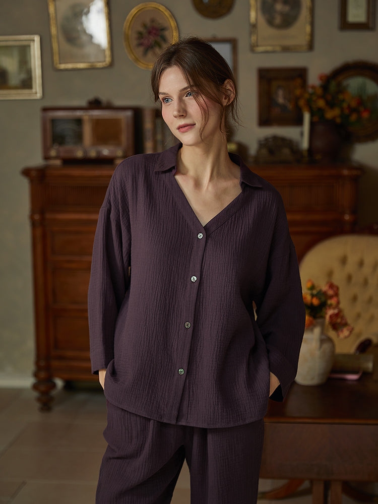 Longsleeve Pant Pajamas Set For Women