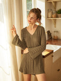 V-Neck Nightgown For Women