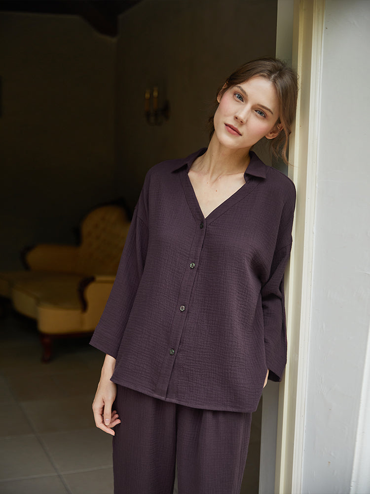 Longsleeve Pant Pajamas Set For Women