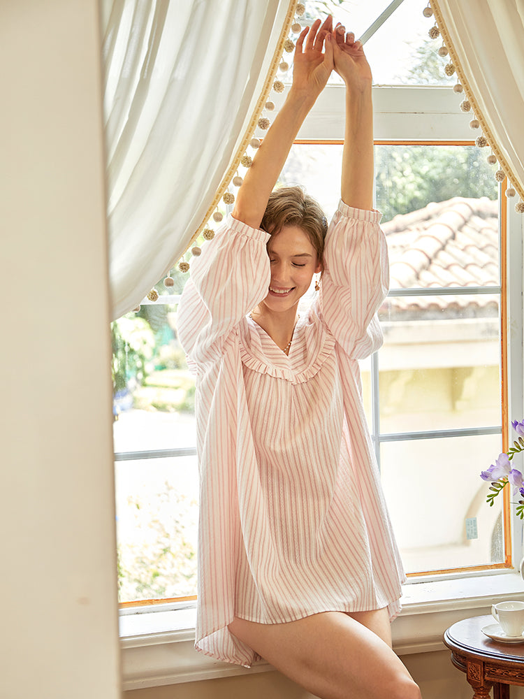 Long Sleeve Chemise For Women