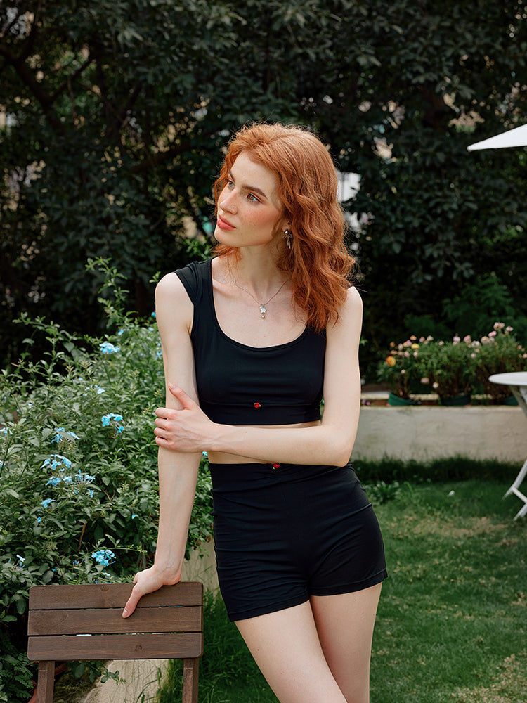 Short Sleeve Top Pajamas Set For Women