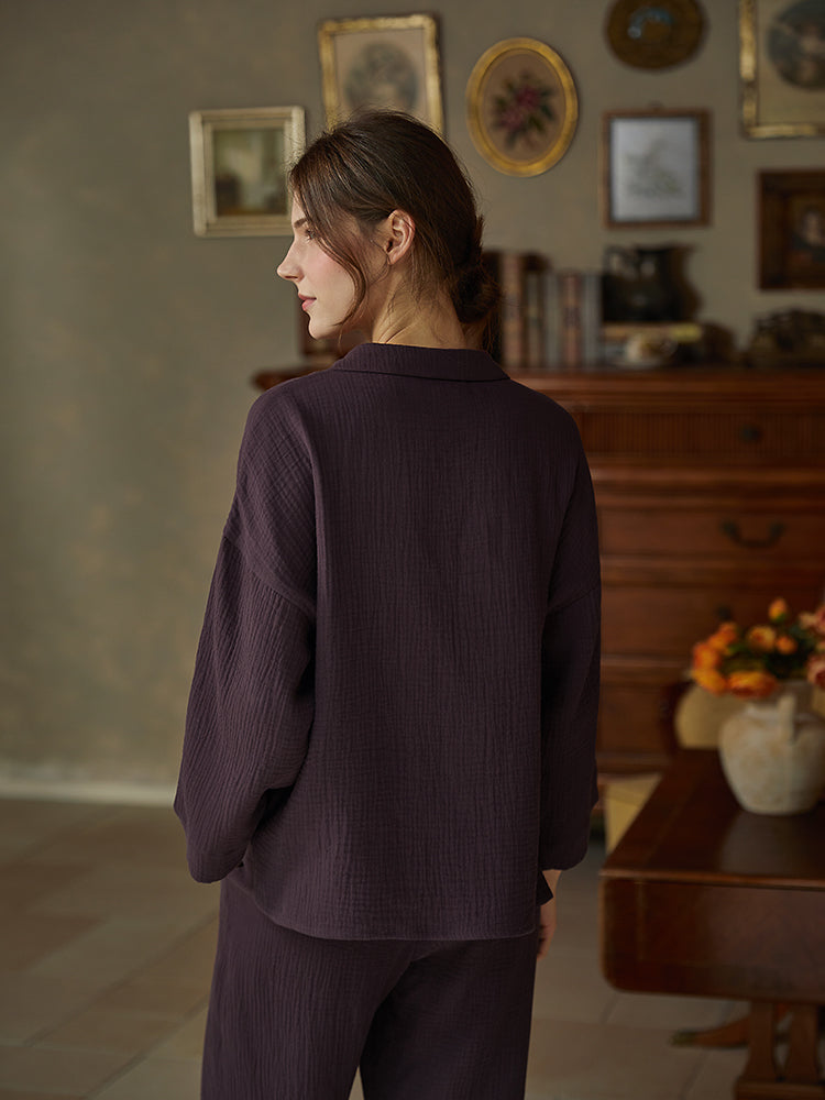 Longsleeve Pant Pajamas Set For Women