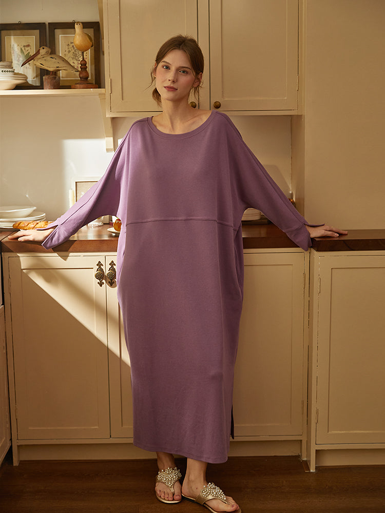 Long Sleeve Maxi Nightgown For Women