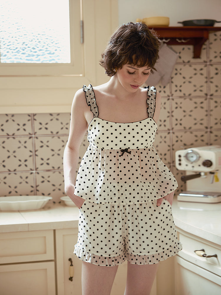 Sleeveless Top Short Pajama Set For Women