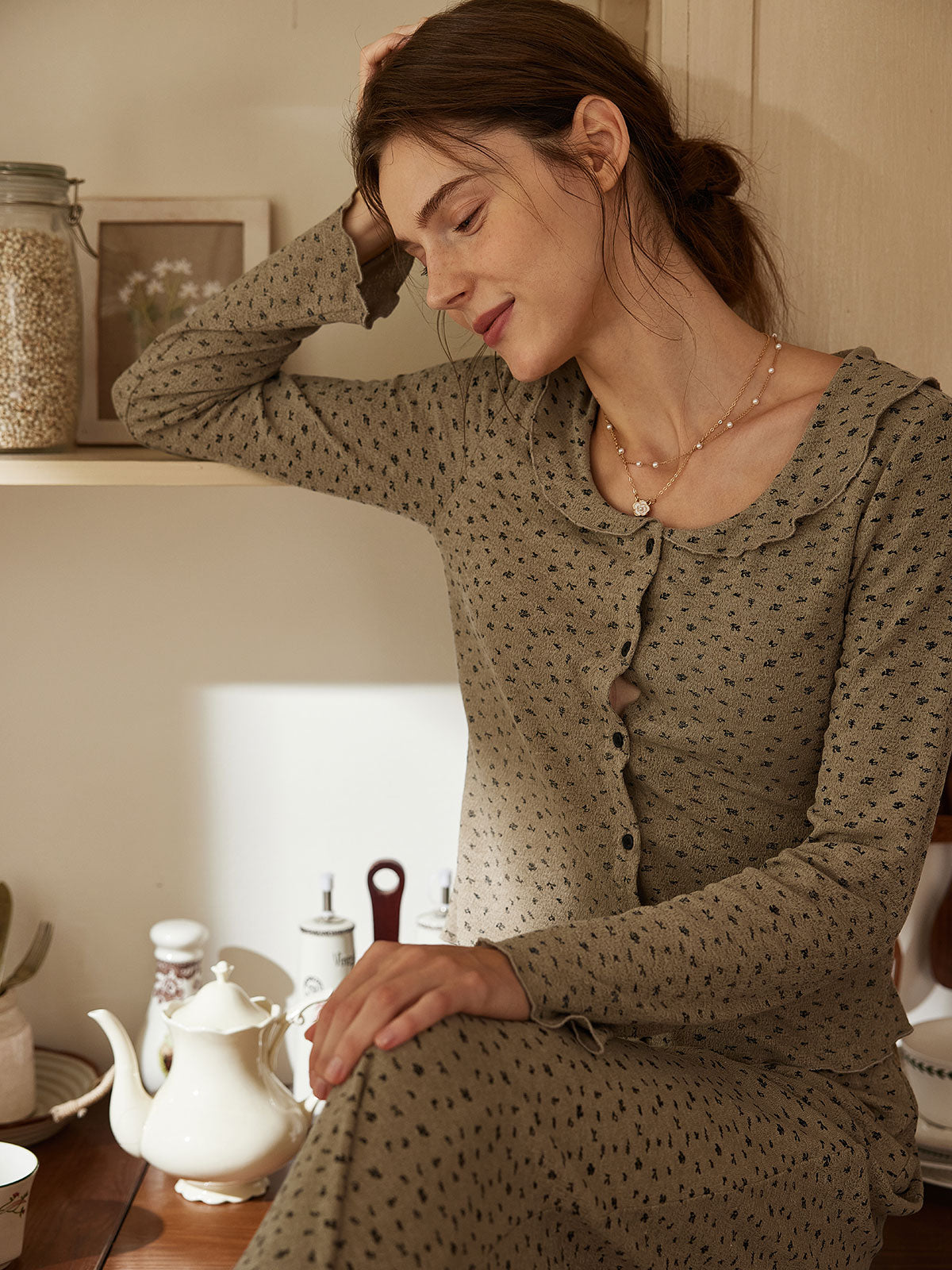 Cozy Vintage-Inspired Loungewear Set