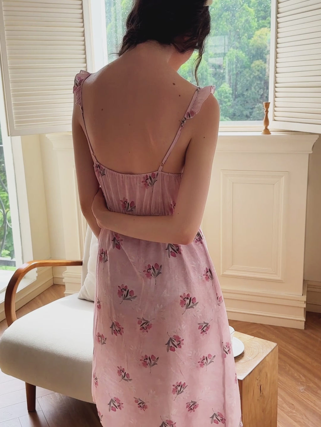 Blush Rose Ruffle Nightdress