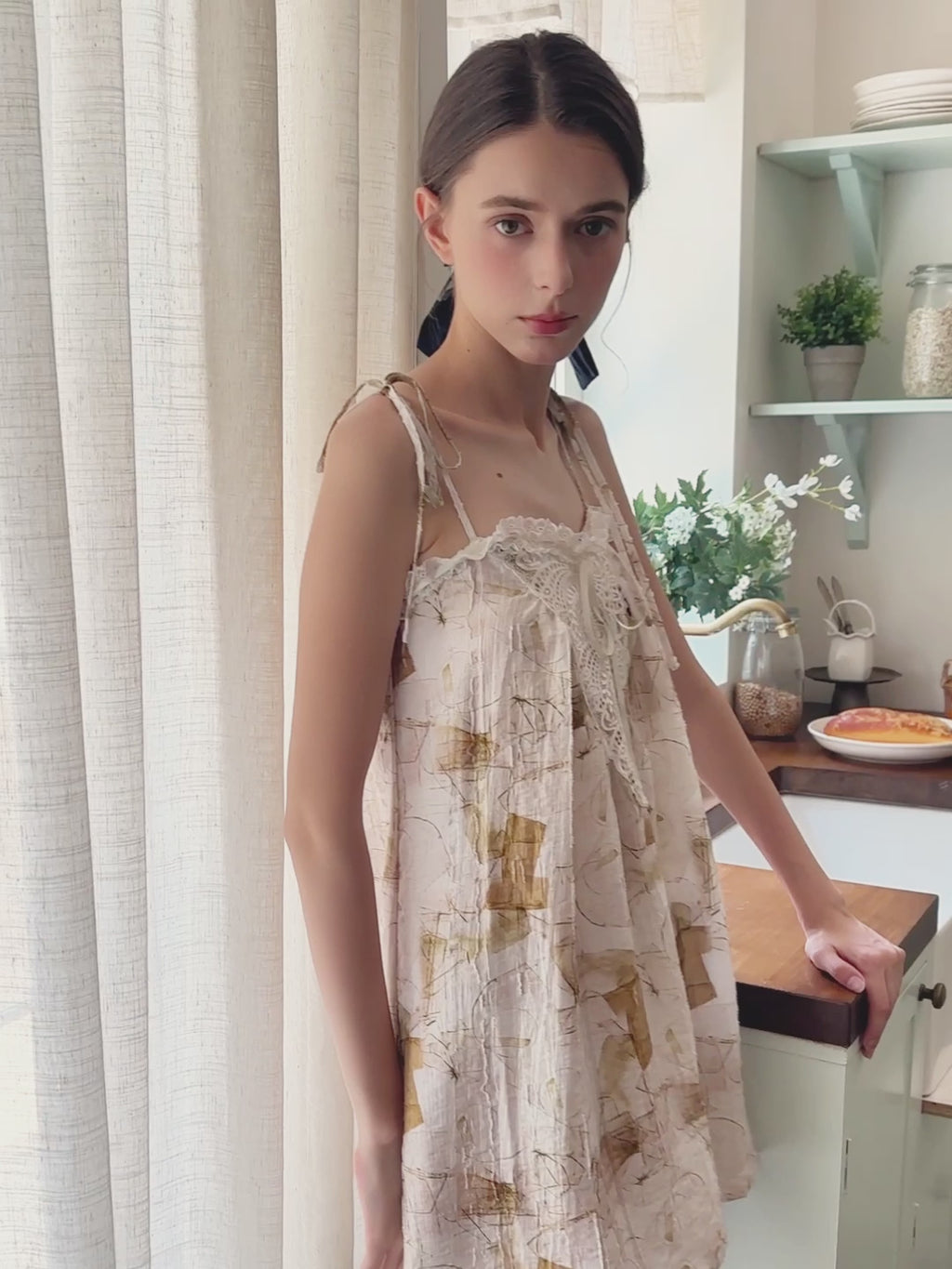 Romantic Floral Lace Babydoll Nightdress