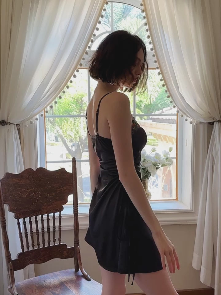 Women Sexy Lace Chemise Nightgown Sleepwear