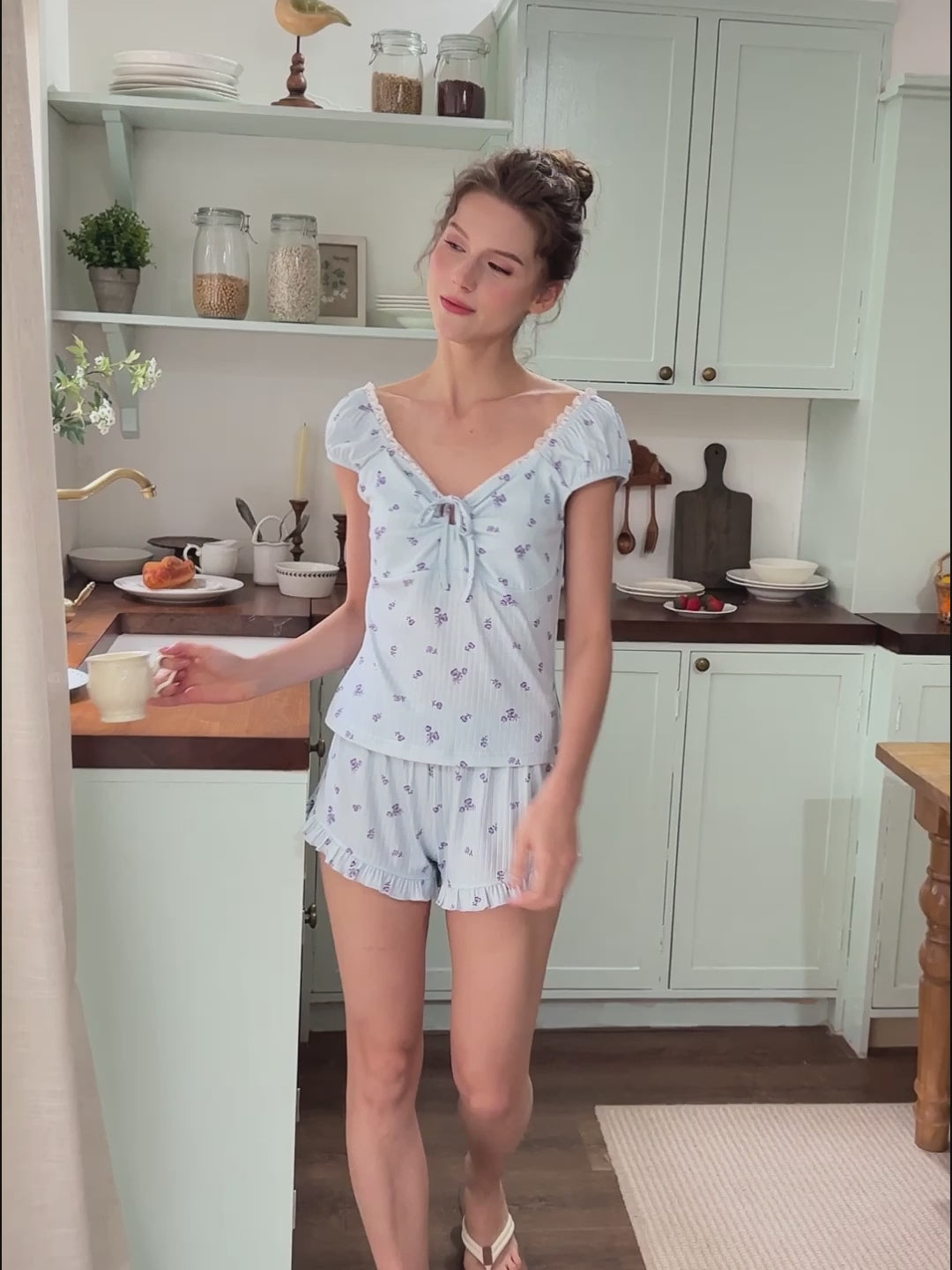 Soft Floral Pajama Set