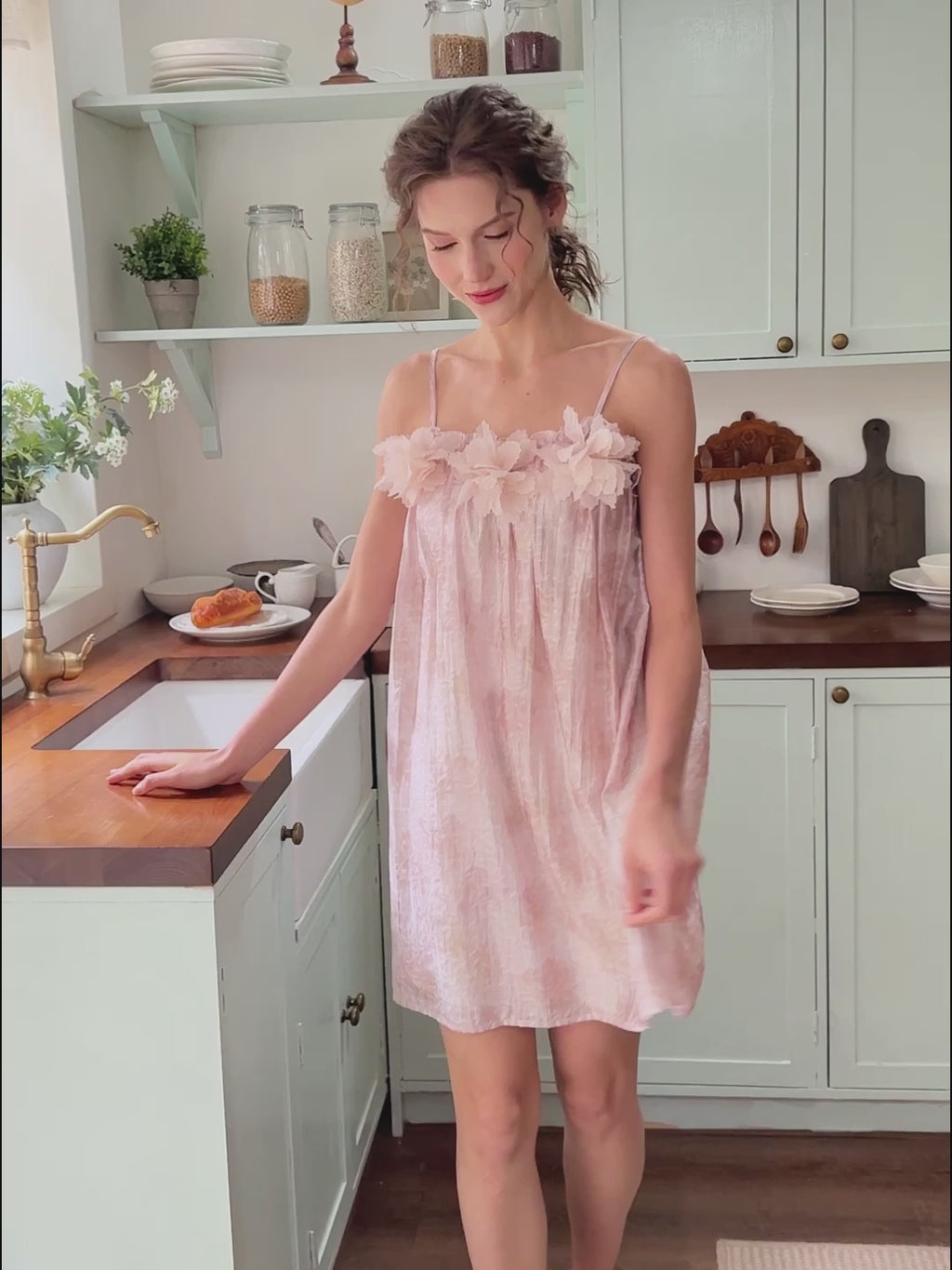 Sleeveless Nightgown For Women