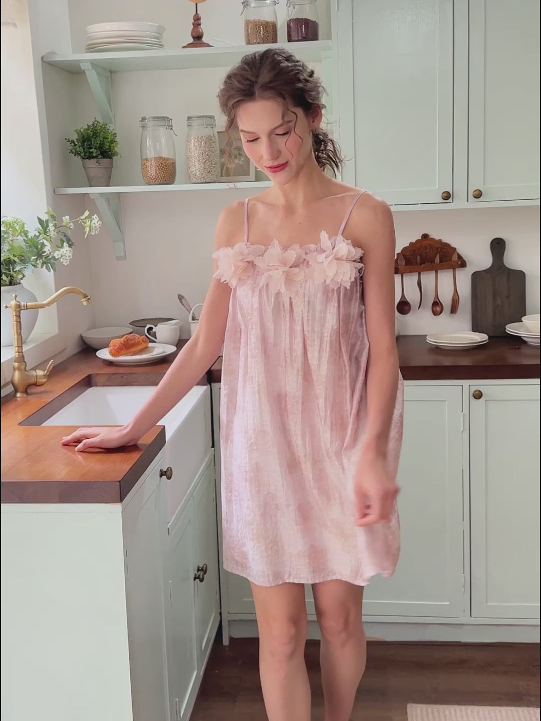 Sleeveless Nightgown For Women