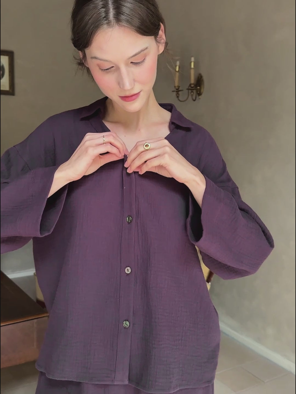 Longsleeve Pant Pajamas Set For Women