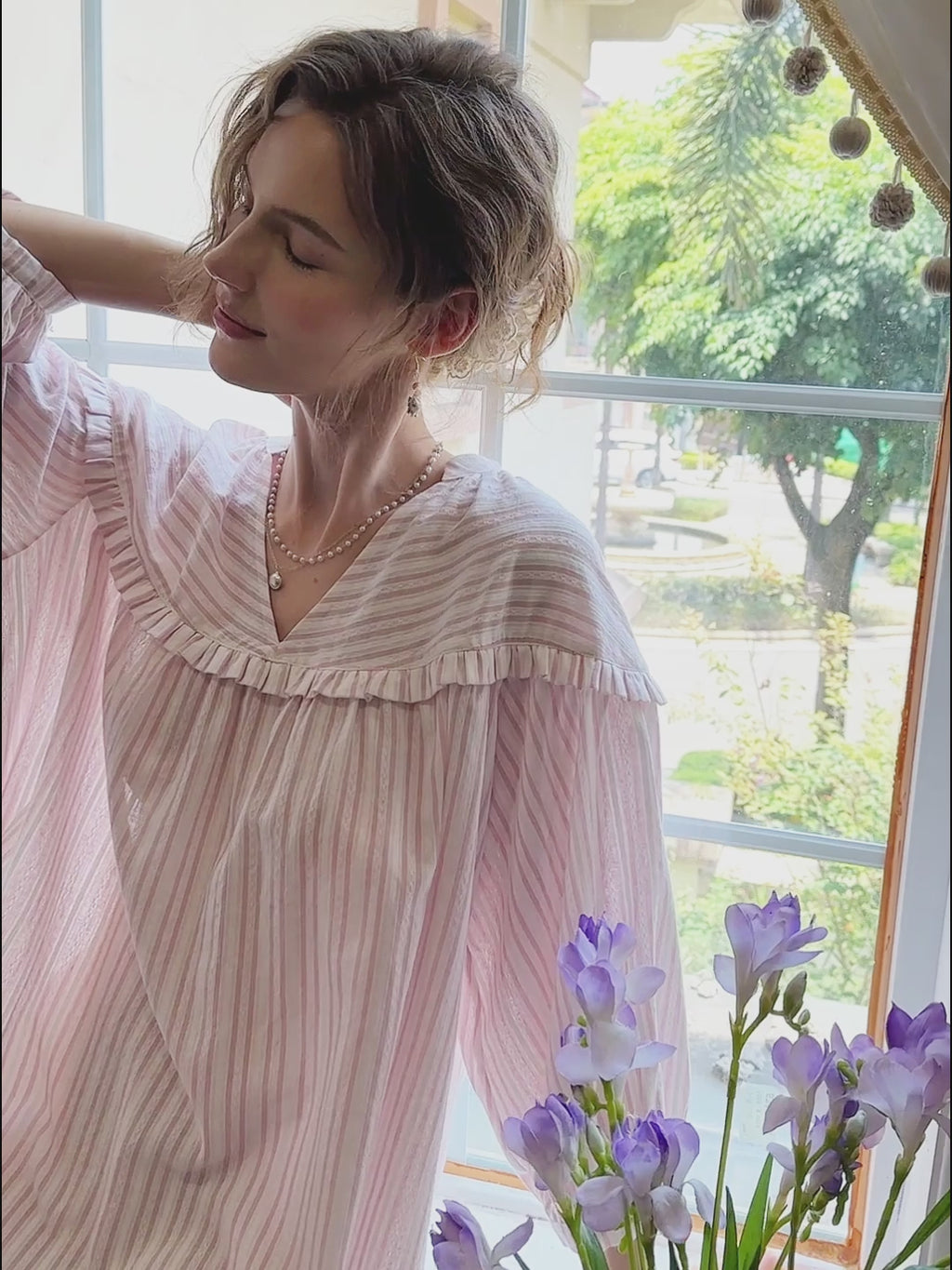 Long Sleeve Chemise For Women