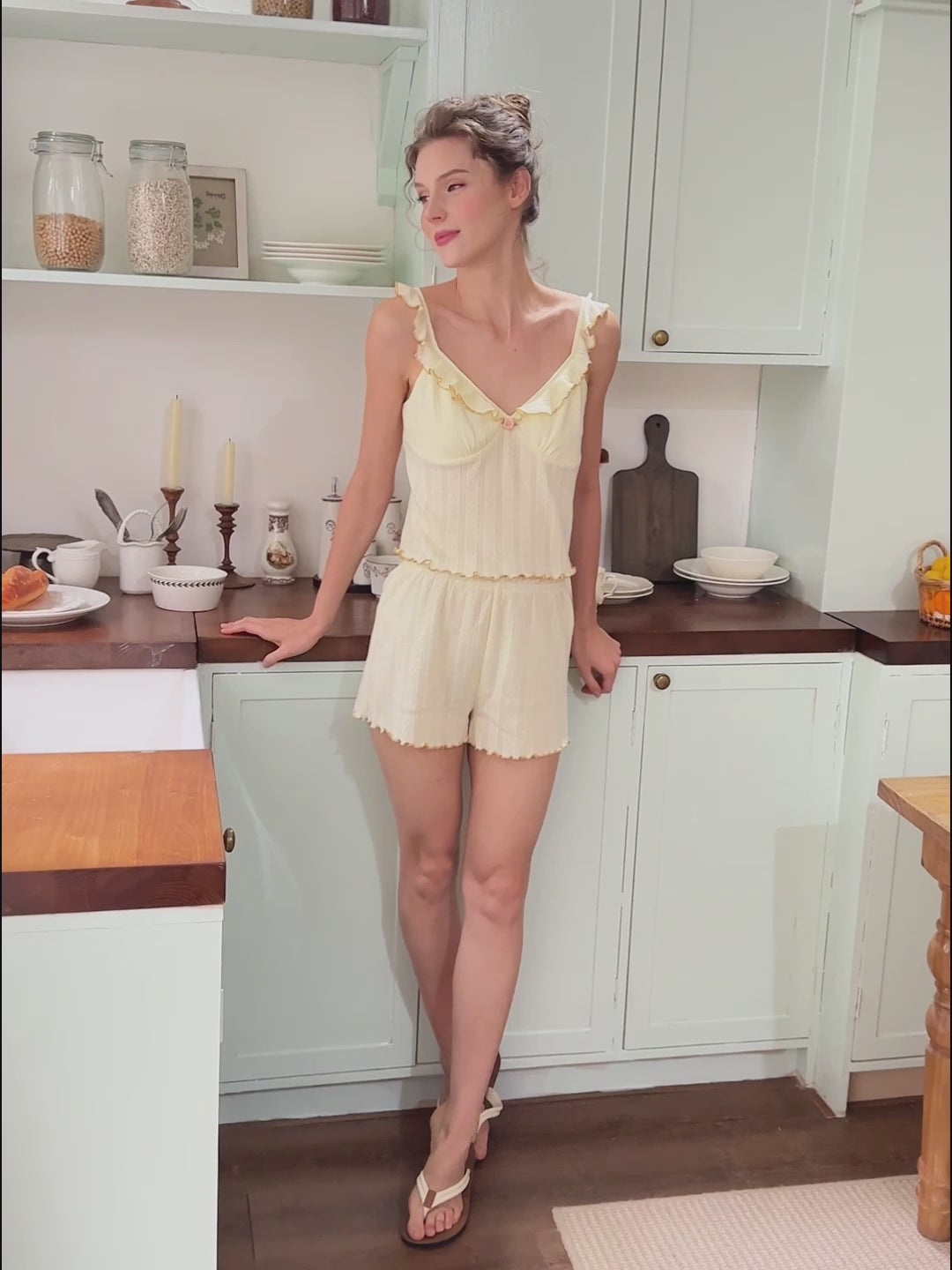 Sleeveless Short Pajamas For Women