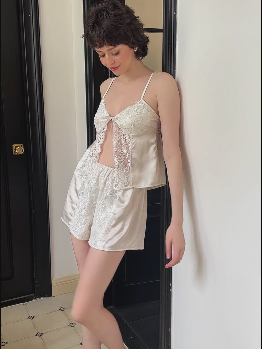 Sleeveless Top Short Pajama Set For Women