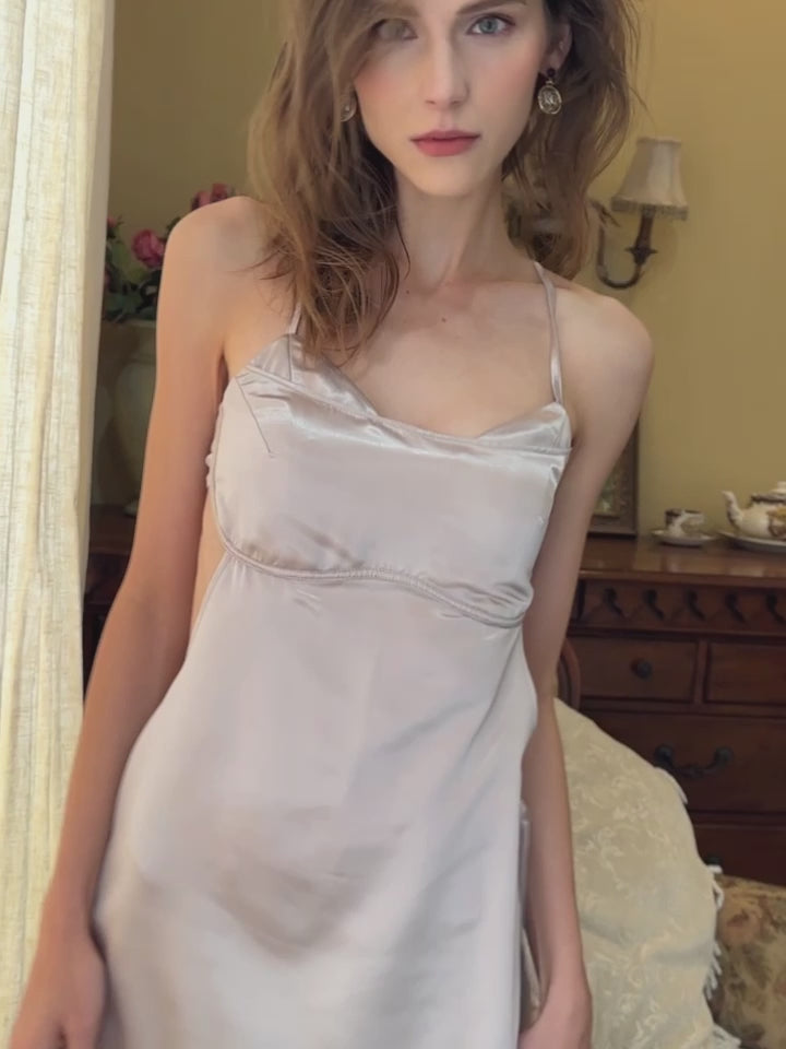 Lingerie for Women Soft Satin Babydoll Sleepwear  Sexy nightdress