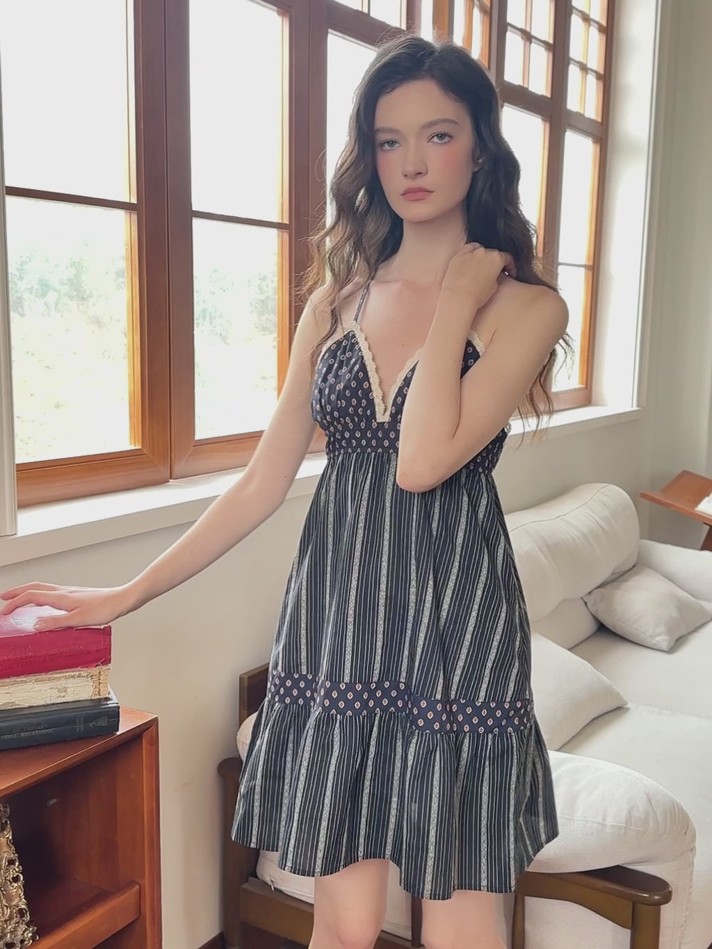 Cotton Sleeveless Nightgown For Women